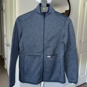 Women's Figs On-Shift Sweater Knit Jacket  Denim Blue